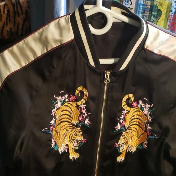 Satin bomber jacket - Picture 2 of 2